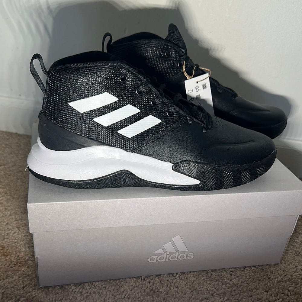 adidas Black and White Athletic Shoes